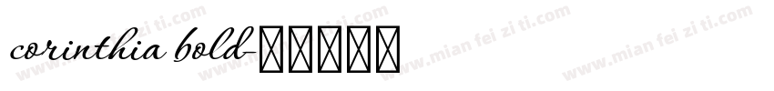 corinthia bold字体转换